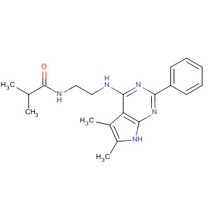 N-[2-[(5,6-dimethyl-2-phenyl-7h-pyrrolo[2,3-d]pyrimidin-4-yl)amino]ethyl]-2-methylpropanamide Structure,251946-28-8Structure