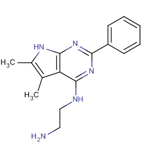 N1-(5,6-二甲基-2-苯基-7h-吡咯并[2,3-d]嘧啶-4-基)-1,2-乙烷二胺结构式_251946-31-3结构式