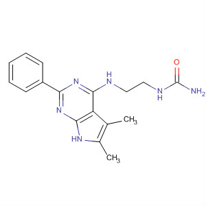 N-[2-[(5,6-dimethyl-2-phenyl-7h-pyrrolo[2,3-d]pyrimidin-4-yl)amino]ethyl]urea Structure,251946-36-8Structure