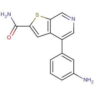 4-(3-氨基苯基)噻吩并[2,3-c]吡啶-2-羧酰胺结构式_251995-92-3结构式