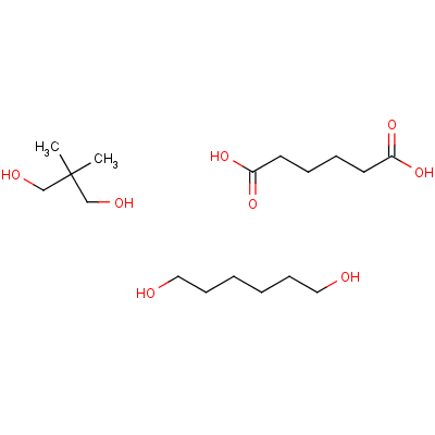 Hexanedioic acid, polymer with 2,2-dimethyl-1,3-propanediol and 1,6-hexanediol Structure,25214-14-6Structure