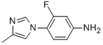 3-Fluoro-4-(4-methyl-1h-imidazol-1-yl)benzenamine Structure,252340-70-8Structure