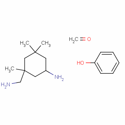 甲醛与 5-氨基-1,3,3-三甲基环己烷甲胺和苯酚的聚合物结构式_25265-17-2结构式