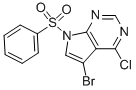 7-Benzenesulfonyl-5-bromo-4-chloro-7H-pyrrolo[2,3-d]pyrimidine Structure,252723-17-4Structure