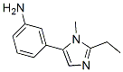 Benzenamine, 3-(2-ethyl-1-methyl-1h-imidazol-5-yl)-(9ci) Structure,252928-68-0Structure