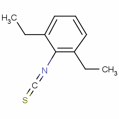 2,6-二乙基异硫氰酸苯酯结构式_25343-69-5结构式