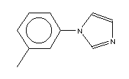 1-(间甲苯)咪唑结构式_25364-43-6结构式