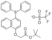 (叔丁氧基羰基甲氧基萘)二苯基锍三氟甲基磺酸盐结构式_255056-48-5结构式