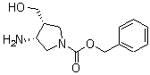 1-Pyrrolidinecarboxylic acid, 3-amino-4-(hydroxymethyl)-, phenylmethyl ester, (3R,4R)- Structure,255823-06-4Structure