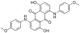 1,5-Dihydroxy-4,8-bis[(4-methoxyphenyl)amino]-9,10-anthracenedione Structure,25632-24-0Structure