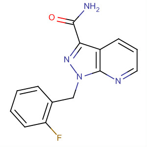 1-[(2-Fluorophenyl)methyl]-1h-pyrazolo[3,4-b]pyridine-3-carboxamide Structure,256376-62-2Structure