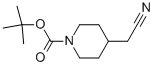 1-Piperidinecarboxylic acid, 4-(cyanomethyl)-, 1,1-dimethylethyl ester Structure,256411-39-9Structure