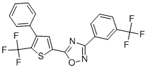 5-[4-苯基-5-(三氟甲基)-2-噻吩]-3-[3-(三氟甲基)苯基]-1,2,4-噁二唑结构式_256414-75-2结构式