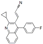 2-Propenenitrile, 3-[2-cyclopropyl-4-(4-fluorophenyl)-3-quinolinyl]-, (2E)- Structure,256431-72-8Structure