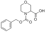 4-Cbz-morpholine-3-carboxylic acid Structure,256446-67-0Structure