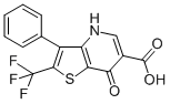 7-Oxo-3-phenyl-2-(trifluoromethyl)-4,7-dihydrothieno[3,2-b]pyridine-6-carboxylicacid Structure,256488-13-8Structure