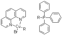 Bromo(1,10-phenanthroline)(triphenylphosphine)copper (i) Structure,25753-84-8Structure