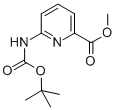 6-[[(1,1-Dimethylethoxy)carbonyl]amino]-2pyridinecarboxylicacidmethylester Structure,258497-48-2Structure