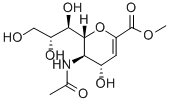 5-(乙酰氨基)-2,6-去氢-3,5-二脱氧-D-甘油-D-乳-壬-2-烯糖酸甲酯结构式_25875-99-4结构式