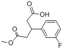 3-(3-Fluorophenyl)pentanedioic acid Structure,259232-08-1Structure