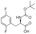 (2R)-2-[(叔丁氧基羰基)氨基]-3-(2,5-二氟苯基)丙酸结构式_261380-31-8结构式