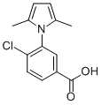 4-Chloro-3-(2,5-dimethyl-1h-pyrrol-1-yl)benzoic acid Structure,26165-62-8Structure