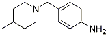 4-(4-Methyl-piperidin-1-ylmethyl)-phenylamine Structure,262368-64-9Structure