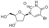 5-Bromo-2-deoxyuridine-2-14c Structure,26291-66-7Structure