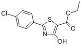 Ethyl 2-(4-chlorophenyl)-4-hydroxy-1,3-thiazole-5-carboxylate Structure,263016-08-6Structure