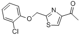 1-{2-[(2-Chlorophenoxy)methyl]-1,3-thiazol-4-yl}ethan-1-one Structure,263564-17-6Structure