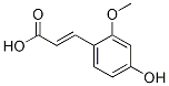 3-(4-Hydroxy-2-methoxyphenyl)acrylicacid Structure,26358-19-0Structure