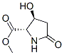 dl-反式-(8ci)-3-羟基-5-氧代脯氨酸甲酯结构式_26367-35-1结构式