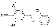 4-氨基-2-[(2-氯苯氧基)甲基]-6-甲基硫代嘧啶-5-甲腈结构式_266309-89-1结构式