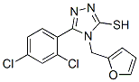 5-(2,4-Dichlorophenyl)-4-(2-furylmethyl)-4h-1,2,4-triazole-3-thiol Structure,266312-58-7Structure