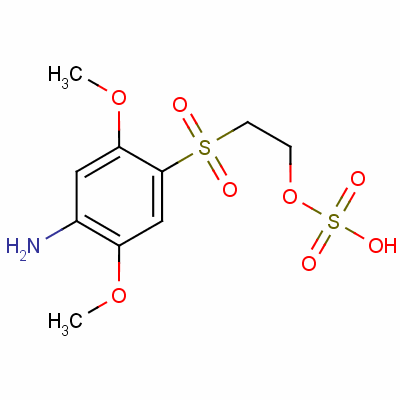 2-(4-氨基-2,5-二甲氧基苯基磺酰基)乙醇硫酸酯结构式_26672-24-2结构式