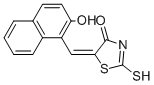 (5E)-5-[(2-Hydroxy-1-naphthyl)methylene]-2-mercapto-1,3-thiazol-4(5H)-one Structure,268736-98-7Structure