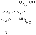 (R)-3-氨基-4-(3-氰基苯基)丁酸盐酸盐结构式_269726-82-1结构式