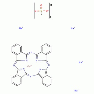 Copper(ii) phthalocyanine tetrasulfonic acid tetrasodium salt Structure,27360-85-6Structure