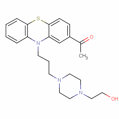 乙酰吩嗪结构式_2751-68-0结构式