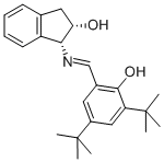 (1R,2s)-1-((e)-(3,5-二-叔丁基-2-羟基亚苄基)氨基)-2,3-二氢-1H-茚-2-醇结构式_275374-67-9结构式