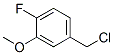 3-Methoxy-4-fluorobenzyl chloride Structure,276861-59-7Structure