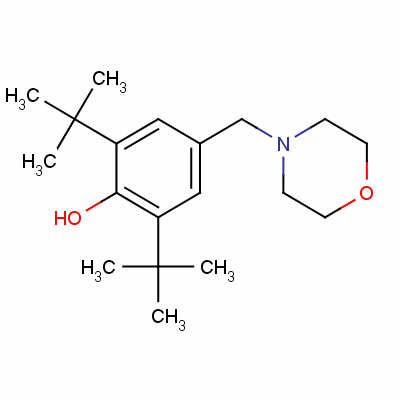 Phenol,2,6-bis(1,1-dimethylethyl)-4-(4-morpholinylmethyl)- Structure,2773-50-4Structure