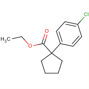 Cyclopentanecarboxylic acid,1-(4-chlorophenyl)-,ethyl ester Structure,278791-36-9Structure