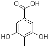 3,5-二羟基-4-甲基苯甲酸结构式_28026-96-2结构式