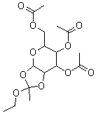 3,4,6-Tri-o-acetyl-1,2-o-(1-ethoxyethylidene)-β-d-mannopyranose Structure,28140-37-6Structure