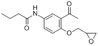 N-(3-acetyl-4-(2,3-epoxypropoxy)phenyl)butyramide Structure,28197-66-2Structure