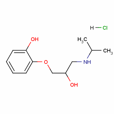 1-(2-Hydroxyphenoxy)-3-(isopropylamino)-2-propanol hydrochloride Structure,2829-92-7Structure