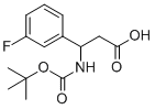 3-(Boc-amino)-3-(3-fluorophenyl)propionic acid Structure,284493-59-0Structure