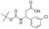 3-Tert-butoxycarbonylamino-3-(3-chloro-phenyl)-propionic acid Structure,284493-67-0Structure