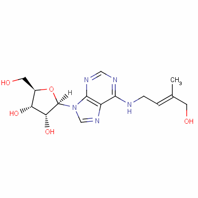 Zeatin riboside mixed isomers Structure,28542-78-1Structure